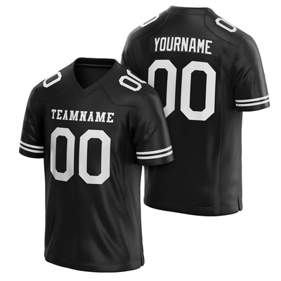 Black Custom Football Jersey