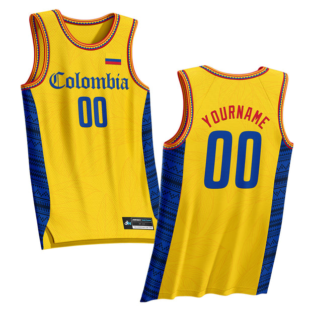 Custom Colombia Basketball Jersey