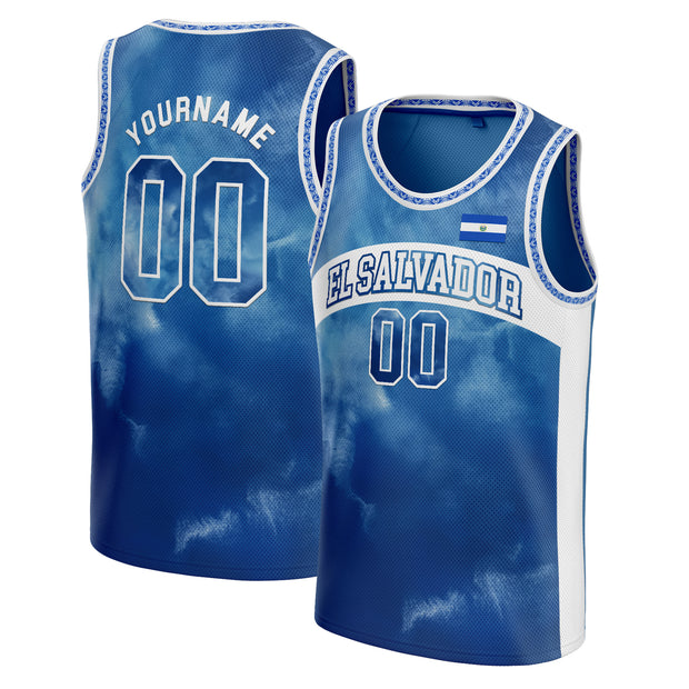 Custom El Salvador Basketball Jersey