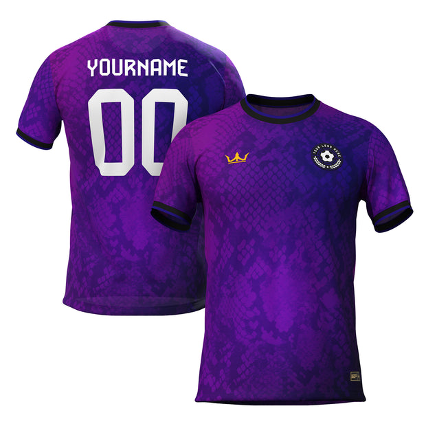 Purple-Black Custom Soccer Jersey