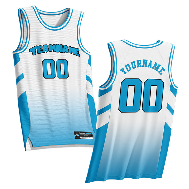 Sky Blue Custom Basketball Jersey
