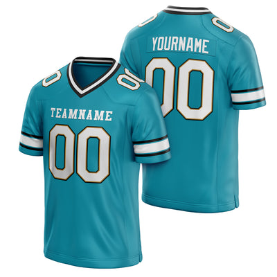 Teal Custom Football Jersey