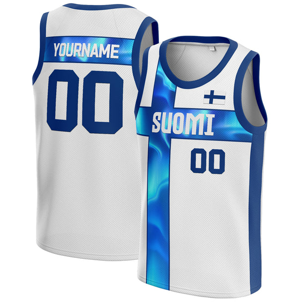 Custom Finland Basketball Jersey