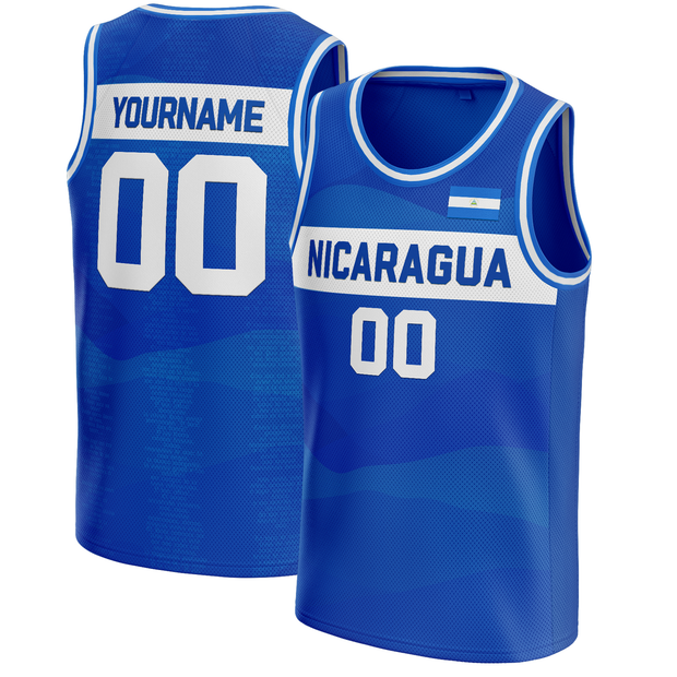 Custom Nicaragua Basketball Jersey