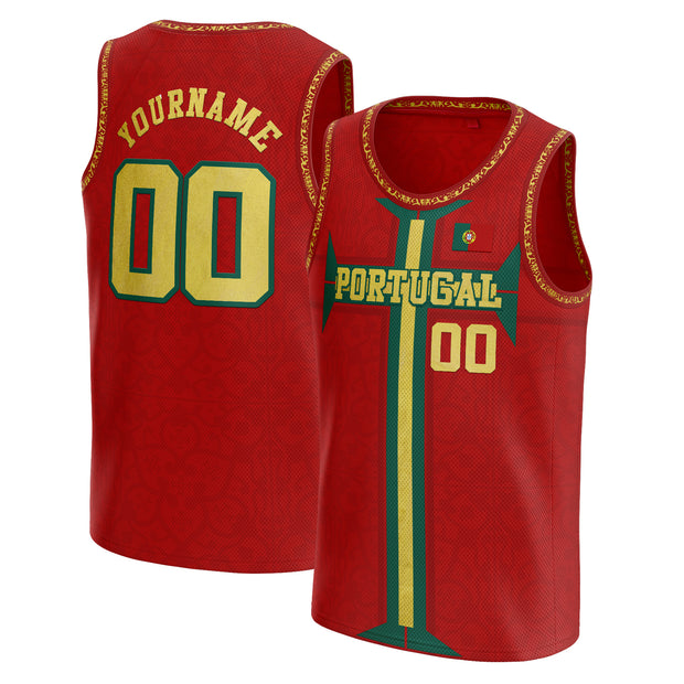 Custom Portugal Basketball Jersey